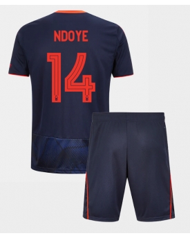 Nottingham Forest Dan Ndoye #14 Maglia Gara Terza Repliche 2025-26 Bambino Maniche Corte